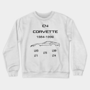 C4 Corvette engines Crewneck Sweatshirt